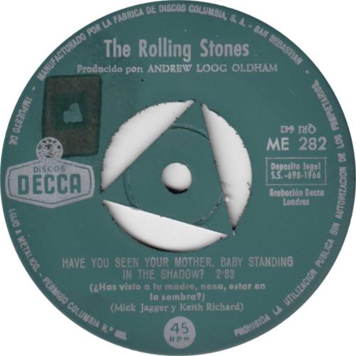 The Rolling Stones Have You Seen Your Mother 7" vinyl single (7 inch record / 45) Spanish ROL07HA740813