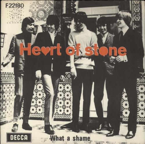 The Rolling Stones Heart Of Stone 7" vinyl single (7 inch record / 45) Danish ROL07HE781269