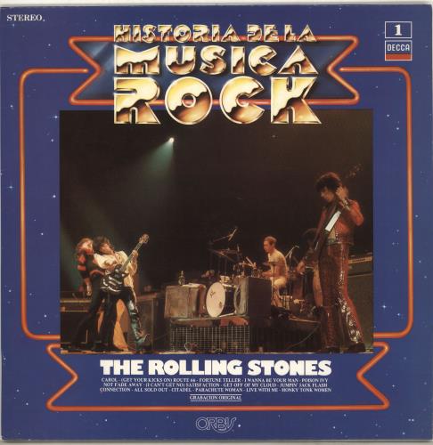 The Rolling Stones Historia De La Musica Rock vinyl LP album (LP record) Spanish ROLLPHI59624