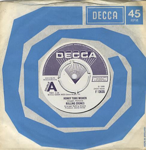 The Rolling Stones Honky Tonk Women / Sympathy For The Devil 7" vinyl single (7 inch record / 45) UK ROL07HO43349