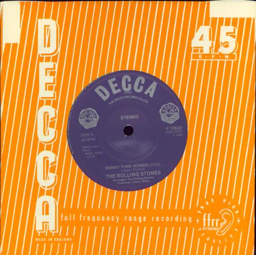 The Rolling Stones Honky Tonk Women - 1982 7" vinyl single (7 inch record / 45) German ROL07HO77779