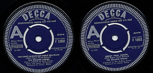 The Rolling Stones Honky Tonk Women - Demo 7" vinyl single (7 inch record / 45) UK ROL07HO331481