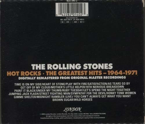 The Rolling Stones Hot Rocks 2 CD album set (Double CD) UK ROL2CHO623854