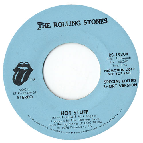The Rolling Stones Hot Stuff - 1st & 2nd Issues 7" vinyl single (7 inch record / 45) US ROL07HO548278