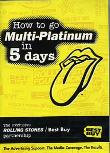The Rolling Stones How To Go Multi-Platinum In 5 Days DVD US ROLDDHO283826