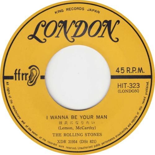 The Rolling Stones I Wanna Be Your Man - 1st - �330 Pink 7" vinyl single (7 inch record / 45) Japanese ROL07IW457802