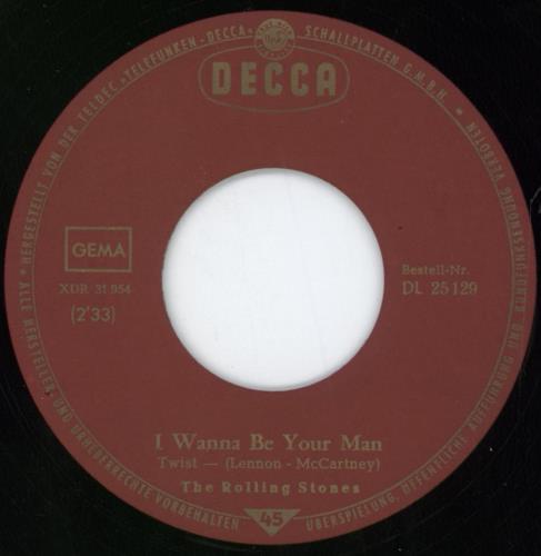 The Rolling Stones I Wanna Be Your Man - 3rd 7" vinyl single (7 inch record / 45) German ROL07IW792248