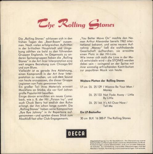 The Rolling Stones I Wanna Be Your Man - 3rd 7" vinyl single (7 inch record / 45) German ROL07IW792248