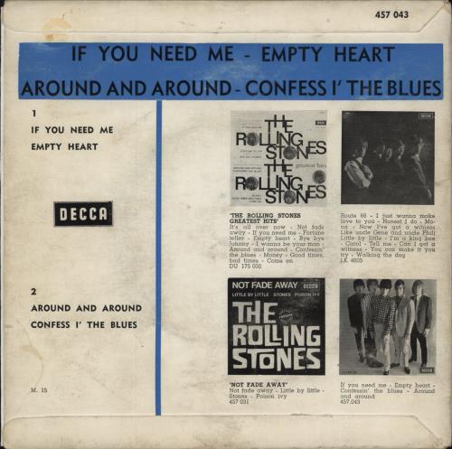 The Rolling Stones If You Need Me 7" vinyl single (7 inch record / 45) Belgian ROL07IF789988