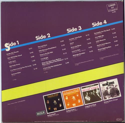 The Rolling Stones In Concert + Stickered Sleeve 2-LP vinyl record set (Double LP Album) German ROL2LIN786375