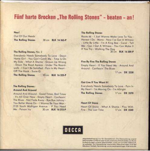 The Rolling Stones It's All Over Now + 'Got Live' P/S 7" vinyl single (7 inch record / 45) German ROL07IT791979