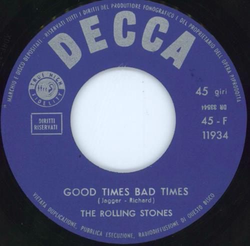 The Rolling Stones It's All Over Now - Blue & Green P/S 7" vinyl single (7 inch record / 45) Italian ROL07IT804084