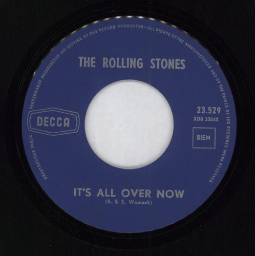 The Rolling Stones It's All Over Now 7" vinyl single (7 inch record / 45) Belgian ROL07IT790020