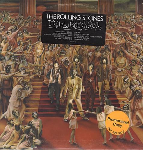 The Rolling Stones It's Only Rock 'n Roll - promo stickered vinyl LP album (LP record) US ROLLPIT83223