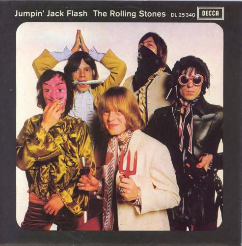 The Rolling Stones Jumpin' Jack Flash - 1st 7" vinyl single (7 inch record / 45) German ROL07JU133060