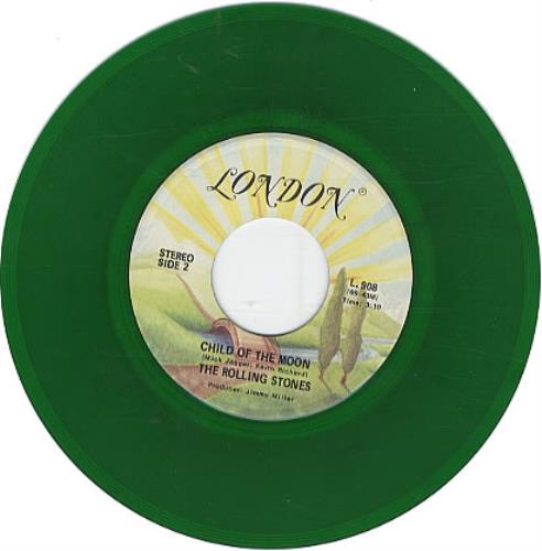 The Rolling Stones Jumpin' Jack Flash - Green Vinyl 7" vinyl single (7 inch record / 45) Canadian ROL07JU117819