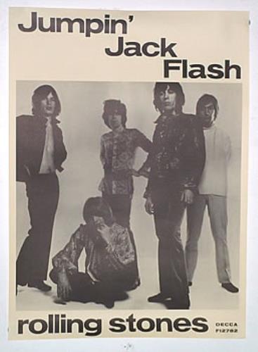 The Rolling Stones Jumpin' Jack Flash - Repro poster UK ROLPOJU139933