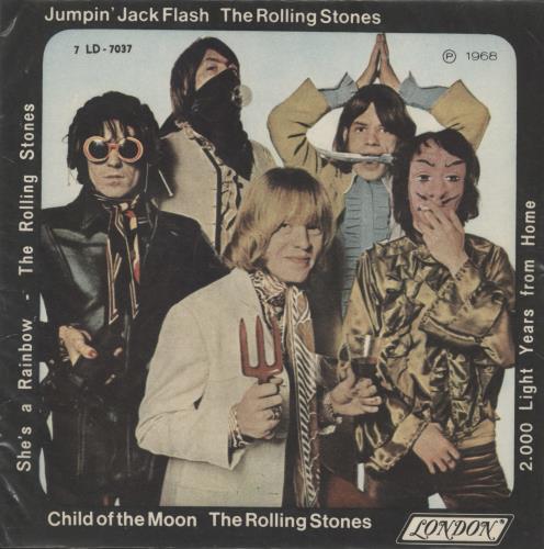 The Rolling Stones Jumpin' Jack Flash EP 7" vinyl single (7 inch record / 45) Brazilian ROL07JU773981