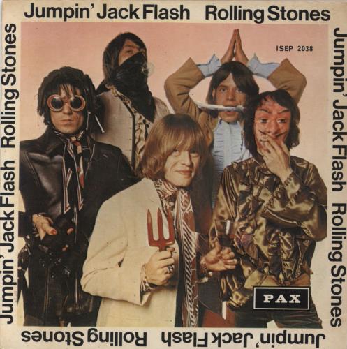 The Rolling Stones Jumpin' Jack Flash EP 7" vinyl single (7 inch record / 45) Israeli ROL07JU795767