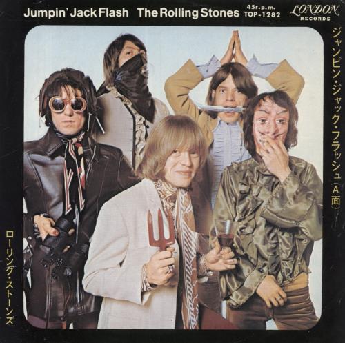 The Rolling Stones Jumpin' Jack Flash 7" vinyl single (7 inch record / 45) Japanese ROL07JU320868