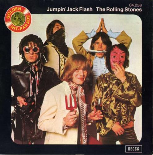 The Rolling Stones Jumpin' Jack Flash 7" vinyl single (7 inch record / 45) French ROL07JU376346