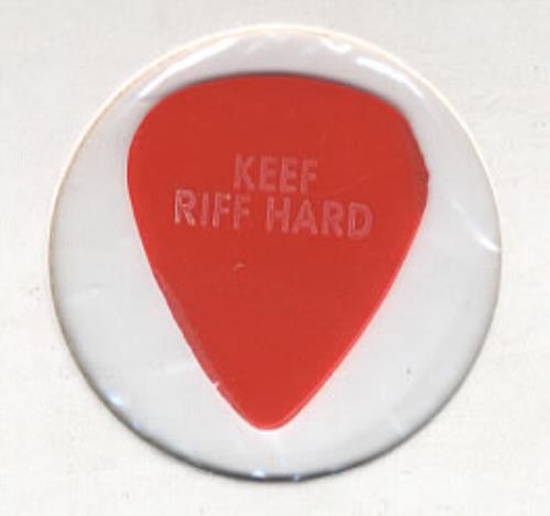 The Rolling Stones Keef Riff Hard Guitar Plectrum guitar pick US ROLGPKE306995
