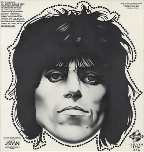 The Rolling Stones Keith Richards Halloween Mask memorabilia US ROLMMKE366353