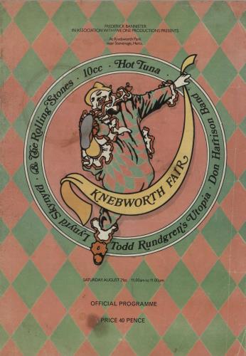 The Rolling Stones Knebworth Fair '76 - EX tour programme UK ROLTRKN754902