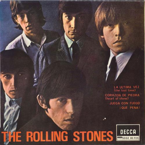 The Rolling Stones La Ultima Vez 7" vinyl single (7 inch record / 45) Spanish ROL07LA214314