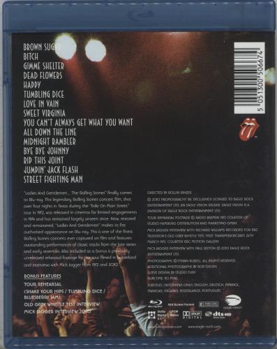 The Rolling Stones Ladies & Gentlemen Blu Ray DVD UK ROLBRLA881235