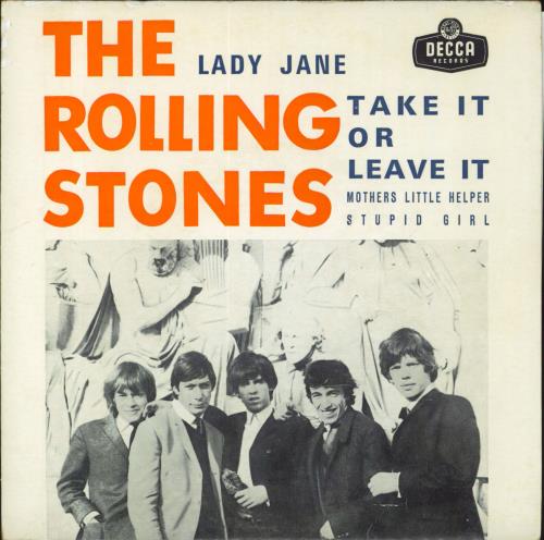 The Rolling Stones Lady Jane 7" vinyl single (7 inch record / 45) Portuguese ROL07LA825869