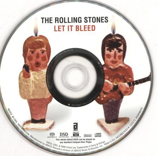The Rolling Stones Let It Bleed + Certificate super audio CD SACD UK ROLSALE428421