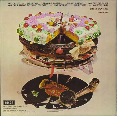 The Rolling Stones Let It Bleed + Poster vinyl LP album (LP record) Australian ROLLPLE420938