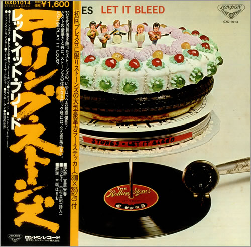 The Rolling Stones Let It Bleed + Stickers vinyl LP album (LP record) Japanese ROLLPLE166696