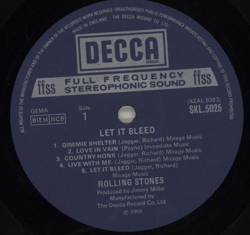 The Rolling Stones Let It Bleed - 2nd + Poster vinyl LP album (LP record) UK ROLLPLE715022