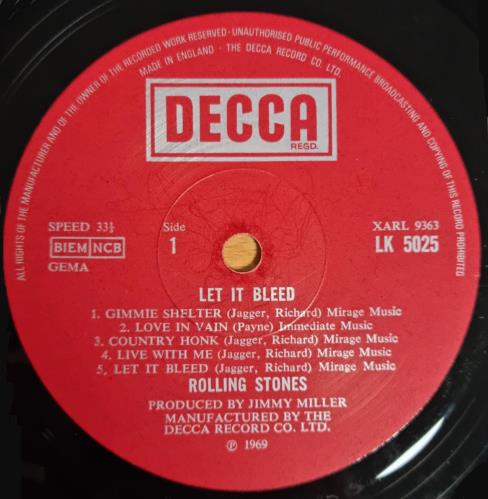 The Rolling Stones Let It Bleed - 2nd + Poster vinyl LP album (LP record) UK ROLLPLE792487