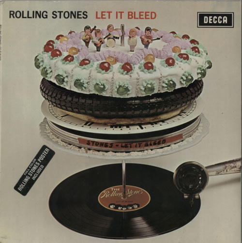 The Rolling Stones Let It Bleed - 3rd - Stickered + Poster - VG vinyl LP album (LP record) UK ROLLPLE597834