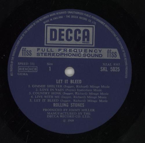 The Rolling Stones Let It Bleed - 5th + Poster vinyl LP album (LP record) UK ROLLPLE863697