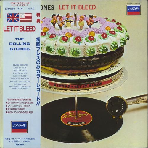 The Rolling Stones Let It Bleed - Blue Vinyl vinyl LP album (LP record) Japanese ROLLPLE227056