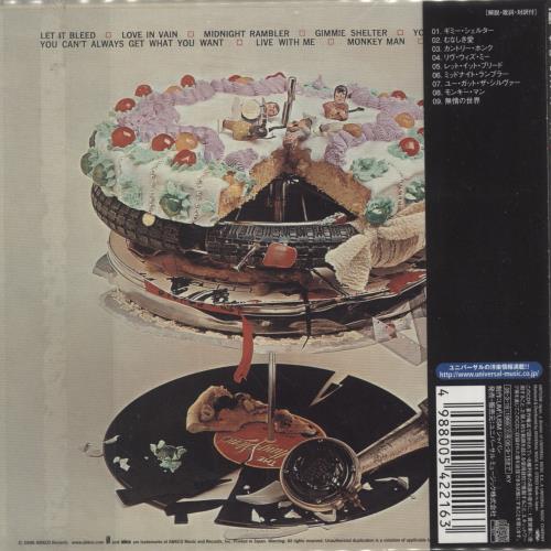 The Rolling Stones Let It Bleed CD album (CDLP) Japanese ROLCDLE641243