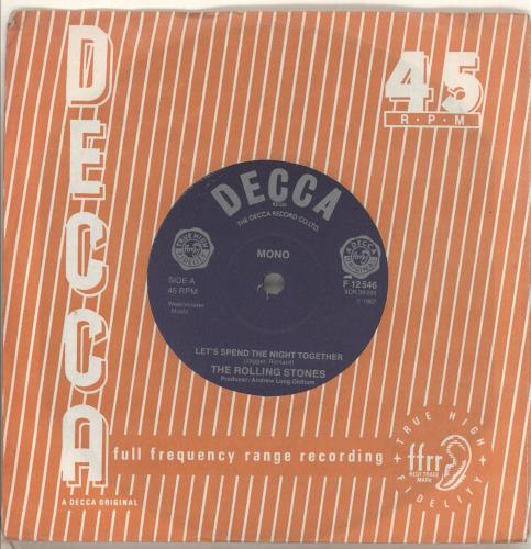 The Rolling Stones Let's Spend The Night Together - 1982 7" vinyl single (7 inch record / 45) German ROL07LE714334