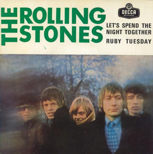 The Rolling Stones Let's Spend The Night Together - 1st Old Logo 7" vinyl single (7 inch record / 45) Portuguese ROL07LE825877