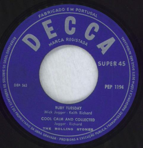 The Rolling Stones Let's Spend The Night Together - 1st Old Logo 7" vinyl single (7 inch record / 45) Portuguese ROL07LE825877