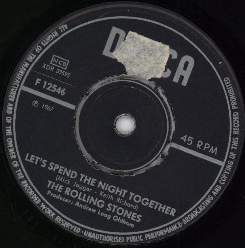 The Rolling Stones Let's Spend The Night Together - Buttons p/s 7" vinyl single (7 inch record / 45) Swedish ROL07LE781121