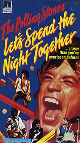 The Rolling Stones Let's Spend The Night Together video (VHS or PAL or NTSC) UK ROLVILE291026