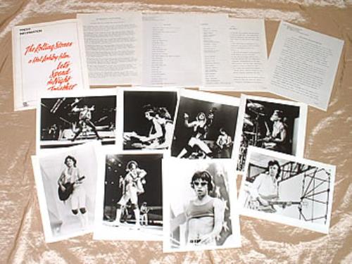 The Rolling Stones Let's Spend The Night Together media press pack US ROLPPLE297347