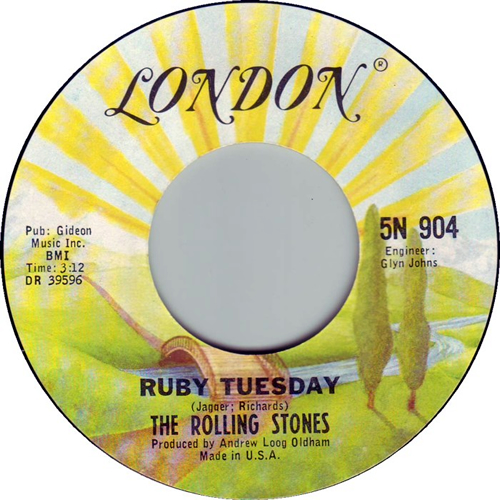The Rolling Stones Let's Spend The Night Together 7" vinyl single (7 inch record / 45) US ROL07LE58408