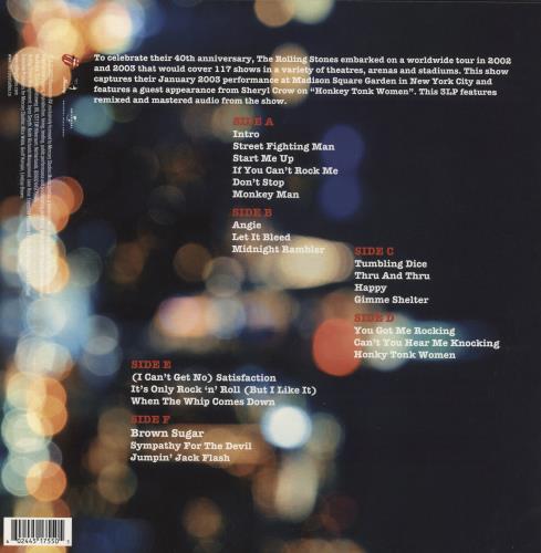 The Rolling Stones Licked Live In NYC - White Vinyl 3-LP vinyl record set (Triple LP Album) UK ROL3LLI864813