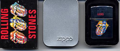 The Rolling Stones Licks Zippo Lighter memorabilia US ROLMMLI261604