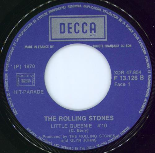 The Rolling Stones Little Queenie 7" vinyl single (7 inch record / 45) French ROL07LI83168